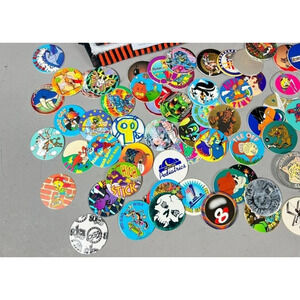 Vintage POGS Milk Caps Lot Of Over 150, Last Ones I Have!